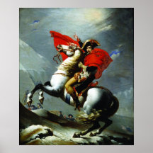 Napoleon Crossing the Alps Poster