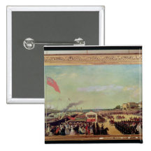 Napoleon III  Welcoming Queen Victoria Button