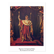 Napoleon In Imperial Robes By Jacques-Louis David Postcards
