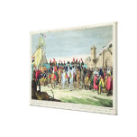 Napoleon  Leaving for Golf Juan, 1st March 1815 Stretched Canvas Prints