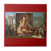 Napoleon “Stupidity Politics” Quote Decorative Til Ceramic Tiles