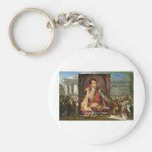 Napoleon "Stupidity Politics" Quote Gifts Tees Etc Keychain