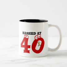 Narked at 40 coffee mug