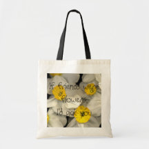 Narsissis Flower Budget Tote Bag