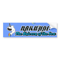 Narwhal:The Unicorn of the Sea bumper stickers