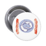 narwhal whale and bacon button