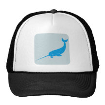Narwhal Whale Icon Trucker Hats