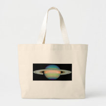 NASA - An Infrared View of Saturn Tote Bags