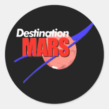 NASA Destination Mars Logo  Stickers