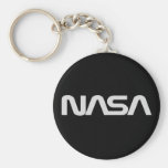NASA Grey Worm Logo Key Chain