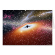 NASAs Black hole Greeting Card