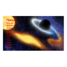NASAs Black holes grabs starry snack Business Cards