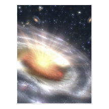 NASAs Bursting with Stars and Black Holes Postcard