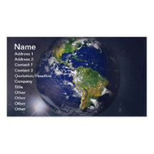 NASAs Earth rising II Business Cards