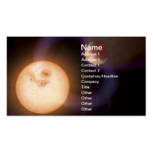 NASAs extrasolar planet Sweeps Business Card Template