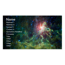 NASAs Flaming star Business Card Templates
