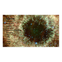 NASAs Helix Nebula in infrared Business Card Template