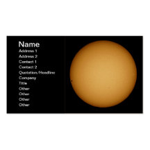 NASAs Mercury in transit Business Cards