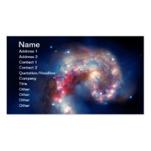 NASAs NGC 4038-4039 Galaxy Business Card