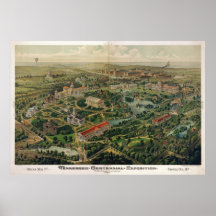 Nashville Cent. Expo, 1876 (Hndsn) BigMapBlog.com Poster