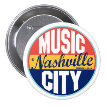 Nashville Vintage Label Button
