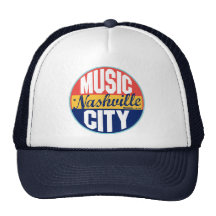 Nashville Vintage Label Mesh Hats