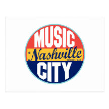 Nashville Vintage Label Post Card