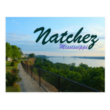 Natchez Mississippi River Bluffs Great Flood 2011 Post Card