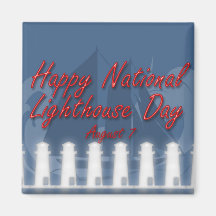National Lighthouse Day Magnet August 7