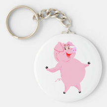 National Pig Day March 1st Keychain