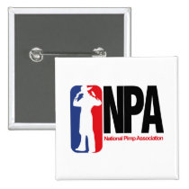 National Pimp Association buttons