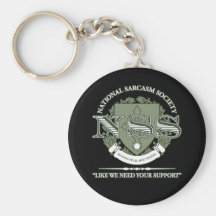 National Sarcasm Society Key Chain
