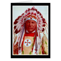 Native American Indian Greeting  Card