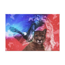 Native American Indian Warrior Canvas Prints