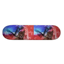 Native American Indian Warrior Skateboard