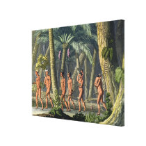 Native American Puri Tribesmen in their Forest, fr canvas prints
