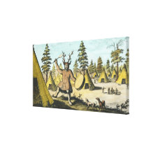 Native American Shaman Gallery Wrapped Canvas