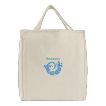 Native American Spinning Lizard Design 1 Embroidered Bag