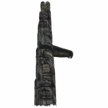 Native American Totem Pole 4 Sculpted Magnet Photo Cutout