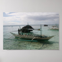 Native Outrigger  Boracay, Philippines Poster