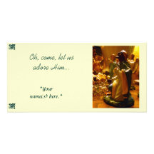 Nativity photo card