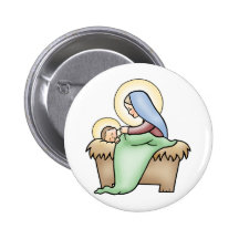 Nativity Pinback Buttons