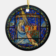 Nativity window ornament