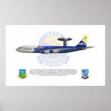 NATO E-3A, 25th Anniversary Markings Poster