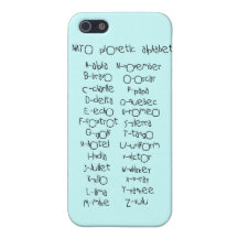 NATO phonetic alphabet Cases For iPhone 5