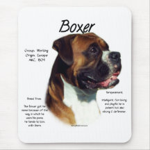 Natural Ear Boxer Meet the Breed Mouse Pad