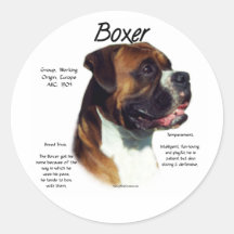 Natural Ear Boxer Meet the Breed Sticker