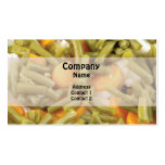 Natural food. Vegetables Business Card