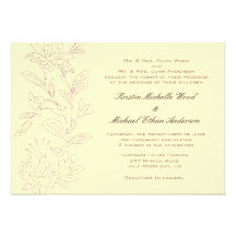 Natural/Rose Wedding Invitation