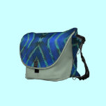 Nature Aura Blue Abstract Messenger Bag messenger bags